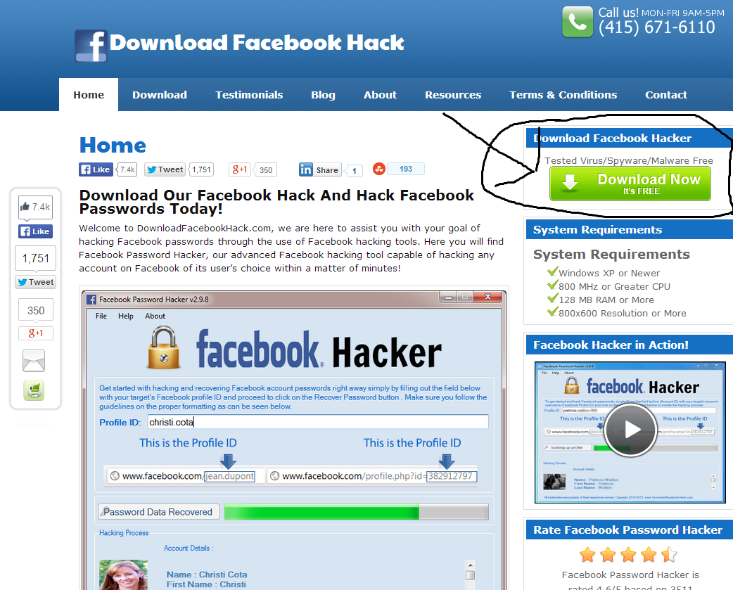 hack facebook password free instantly